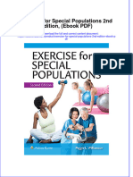 Exercise For Special Populations 2nd Edition Ebook PDF