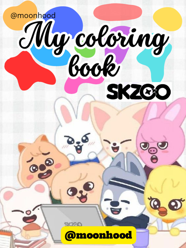 (Official) My Coloring Book SKZOO 1 Moon Hood PDF