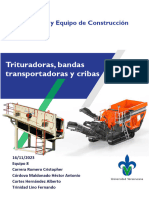 Maq Equipo 8 Trituradoras Bandas Transportadoras y Cribas