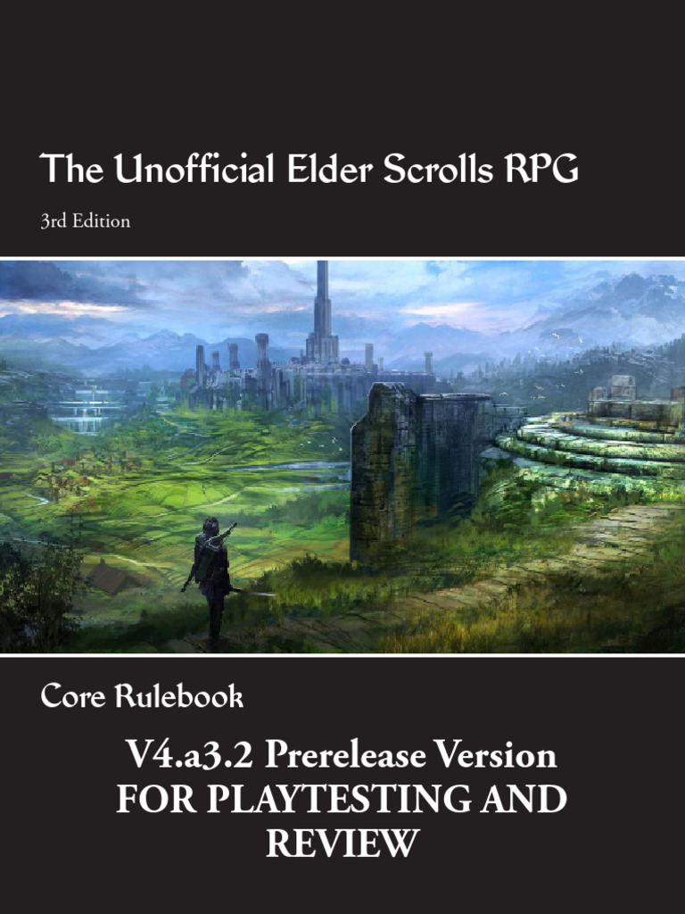 UESRPG 3e V4.a3.2 - Core Rulebook | PDF | Luck | Role Playing Games