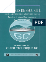 Barrieres de Securite Pour La Retenue Des Vehicules Legers Guide Technique GC 2001 Cle7ffea1
