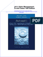Dalrymples Sales Management Concepts and Cases 10th Edition
