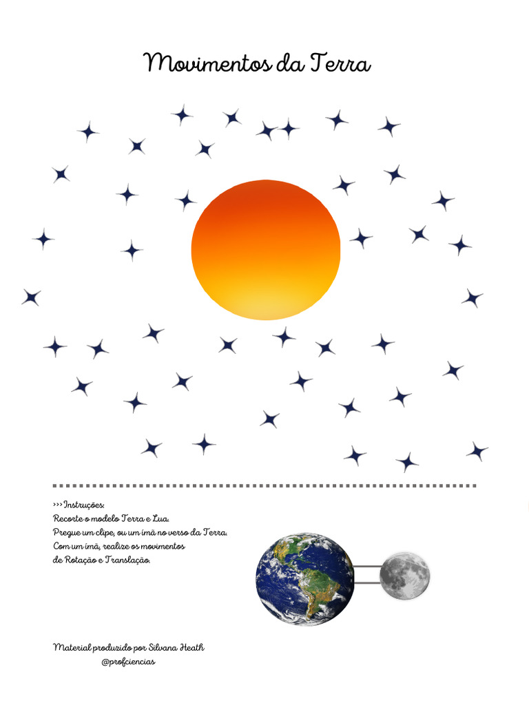 Movimentos Da Terra e Da Lua (Para o Grupo) | PDF | Ciências e Matemática