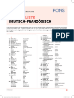 Comic Deutsch Wortliste Franzoesisch