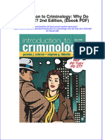 Introduction To Criminology Why Do They Do It 2nd Edition Ebook PDF