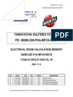 Electrical Room Calculation Memory