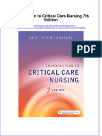 Introduction To Critical Care Nursing 7th Edition