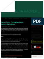 Como Fazer Consultas Web - Whois