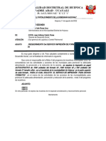 INFORME N°098-2022-REQUERIMIENTO Del SERVICIO IMPRESIÓN DE FORMATOS DE LA META 04