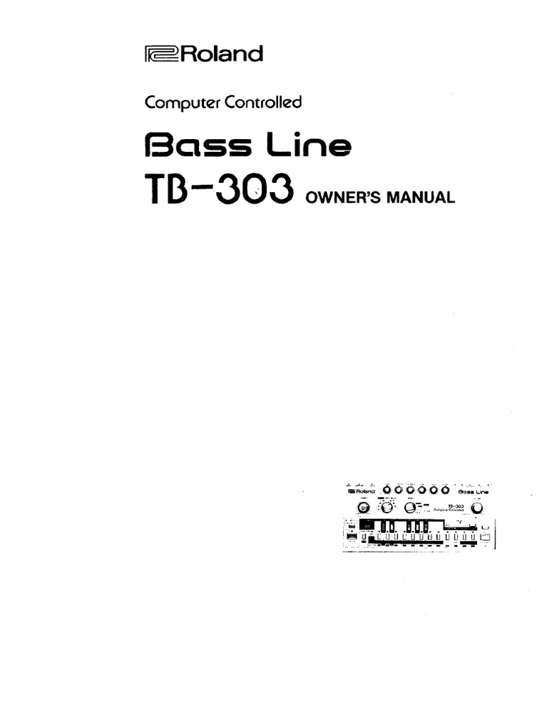Roland TB 303 Owners Manual | PDF