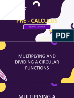 9 Multiplication and Division of A Different Circular Functions