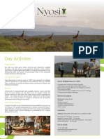 Nyosi Wildlife Reserve Day Activities