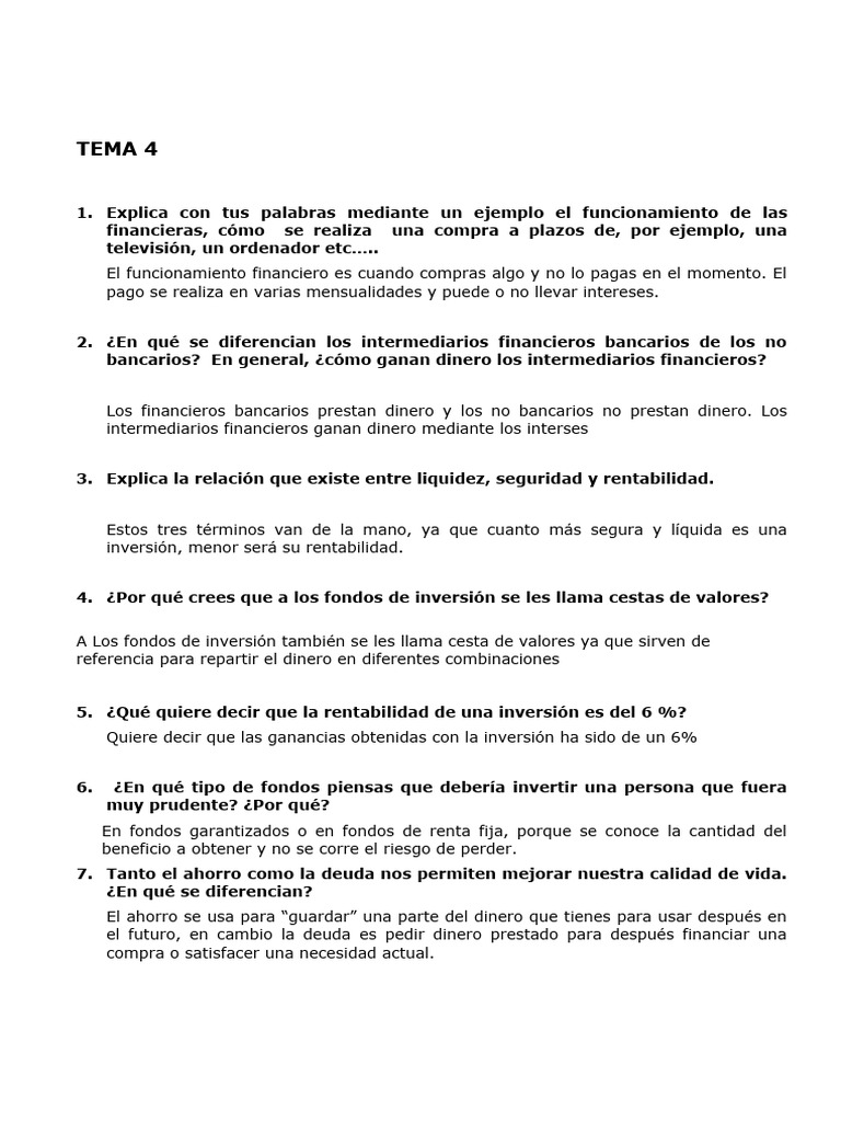 Copia de Ejercicios Examen Tema 4 | PDF | Finanzas y dinero | Derecho