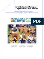 Organizational Behavior Managing People and Organizations 12th Edition