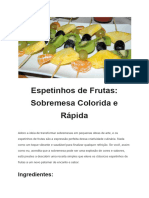 Como Fazer Espetinhos de Frutas]