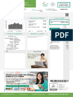 Detalle Del Consumo Total A Pagar Consumo Histórico KWH: Usuario / Usuaria