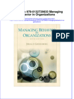 Etextbook 978 0132729833 Managing Behavior in Organizations