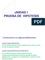 Unidad 1. Prueba de Hipótesis