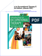 Introduction To Occupational Therapy e Book 5th Edition Ebook PDF