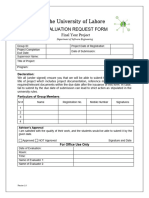 FORM-8 Final Evaluation Request Form
