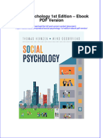 Social Psychology 1st Edition Ebook PDF Version