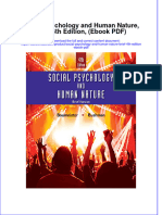 Social Psychology and Human Nature Brief 4th Edition Ebook PDF