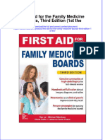 First Aid For The Family Medicine Boards Third Edition 1st The