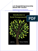Introduction To Social Entrepreneurship Ebook PDF Version