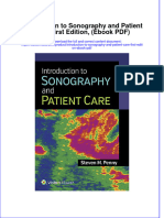 Introduction To Sonography and Patient Care First Edition Ebook PDF