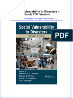 Social Vulnerability To Disasters Ebook PDF Version