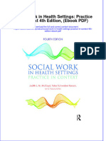 Social Work in Health Settings Practice in Context 4th Edition Ebook PDF