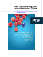 Developmental Psychopathology With DSM 5 Update 6th Revised Ed Edition
