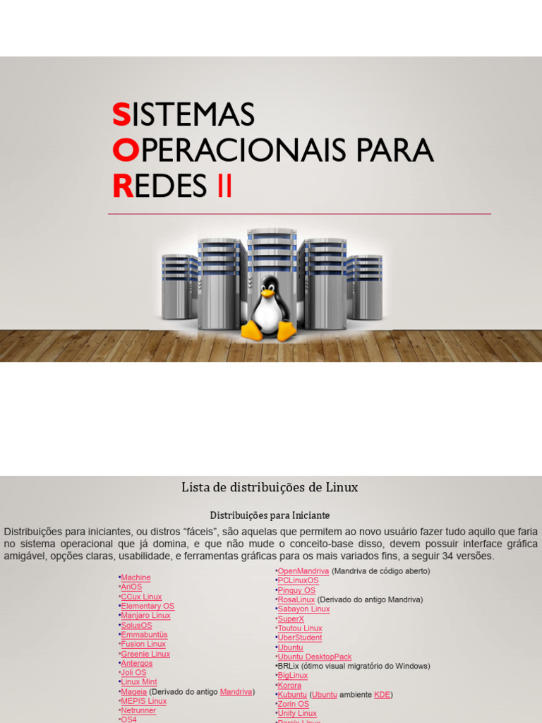 Distribuições Linux para Iniciantes | PDF | Linux | Distribuição Linux