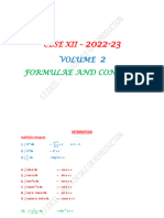 Cbse Xii Volume II - Formulae and Concepts