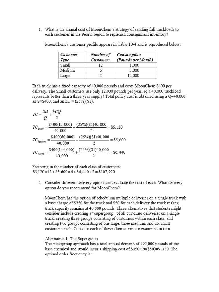 Jawaban Inventory Aggregation Case Pdf Business Economics