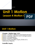 Y7 Unit 1 Motion Lesson 4 Motion Graphs YW