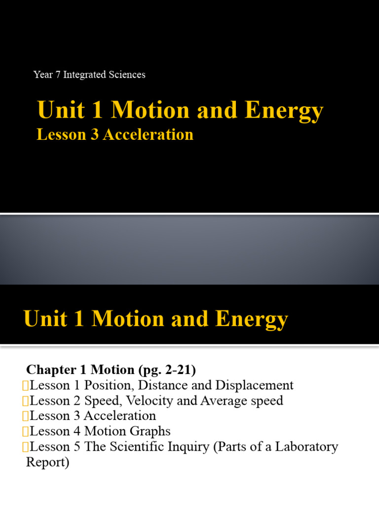 Understanding Acceleration in Motion | PDF | Velocity | Acceleration