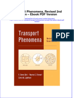 Transport Phenomena Revised 2nd Edition Ebook PDF Version