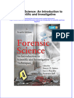 Forensic Science An Introduction To Scientific and Investigative