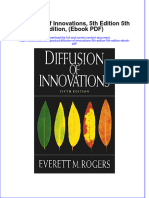 Diffusion of Innovations 5th Edition 5th Edition Ebook PDF