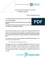 Comunicación Nº2 EAV 2024. Pre-Inscripción.