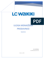 Uloga Menadzera Prodavnice - Priručnik