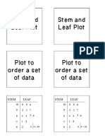 Stem and Leaf Plot Stem and Leaf Plot