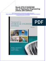 Etextbook 978 0134292380 Fundamentals of Hydraulic Engineering Systems 5th Edition