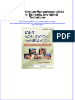 Joint Mobilization Manipulation e Book Extremity and Spinal Techniques