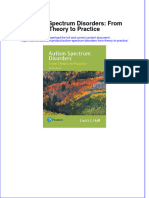 Autism Spectrum Disorders From Theory To Practice