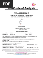 Dokumen - Tips - Certificate of Analysis of Analysis Paracetamol Ip Catalog 1000001 Lot