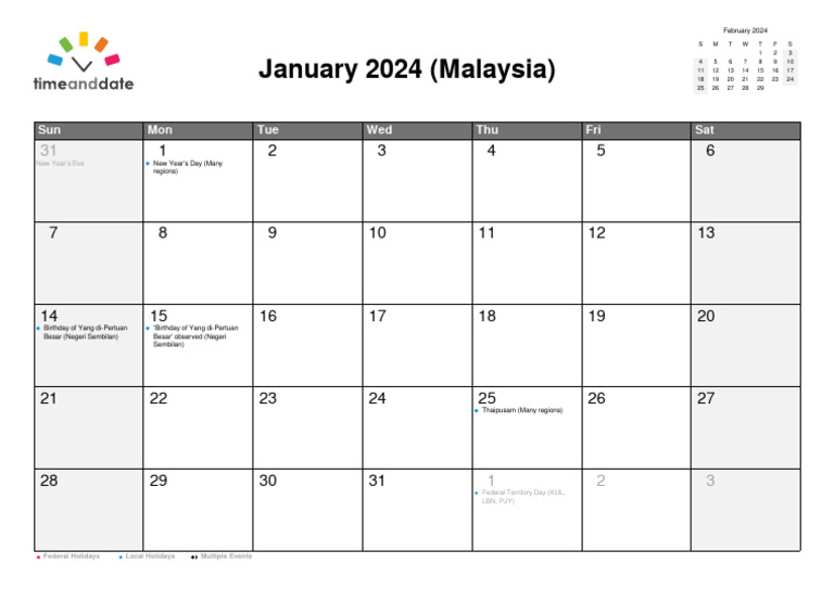Malaysia January 2024 PDF