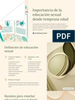 Importancia de La Educacion Sexual Desde Temprana Edad