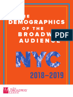 The Demographics of The Broadway Audience 2019